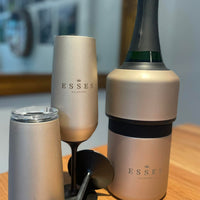 Esses Branded Huski Champagne Flutes